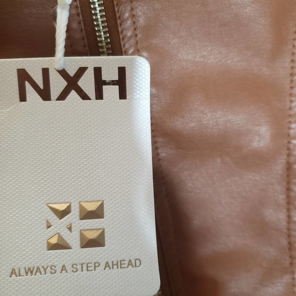 Brown Retro Moto Jacket Sz L - Picture 7 of 7